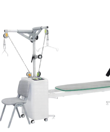 Traction table with heating system